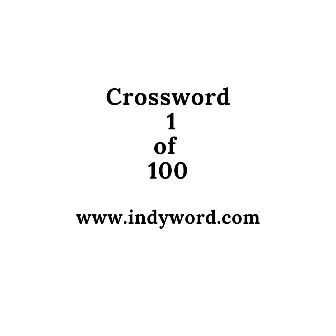 Image for Crossword 1 of 100 V2